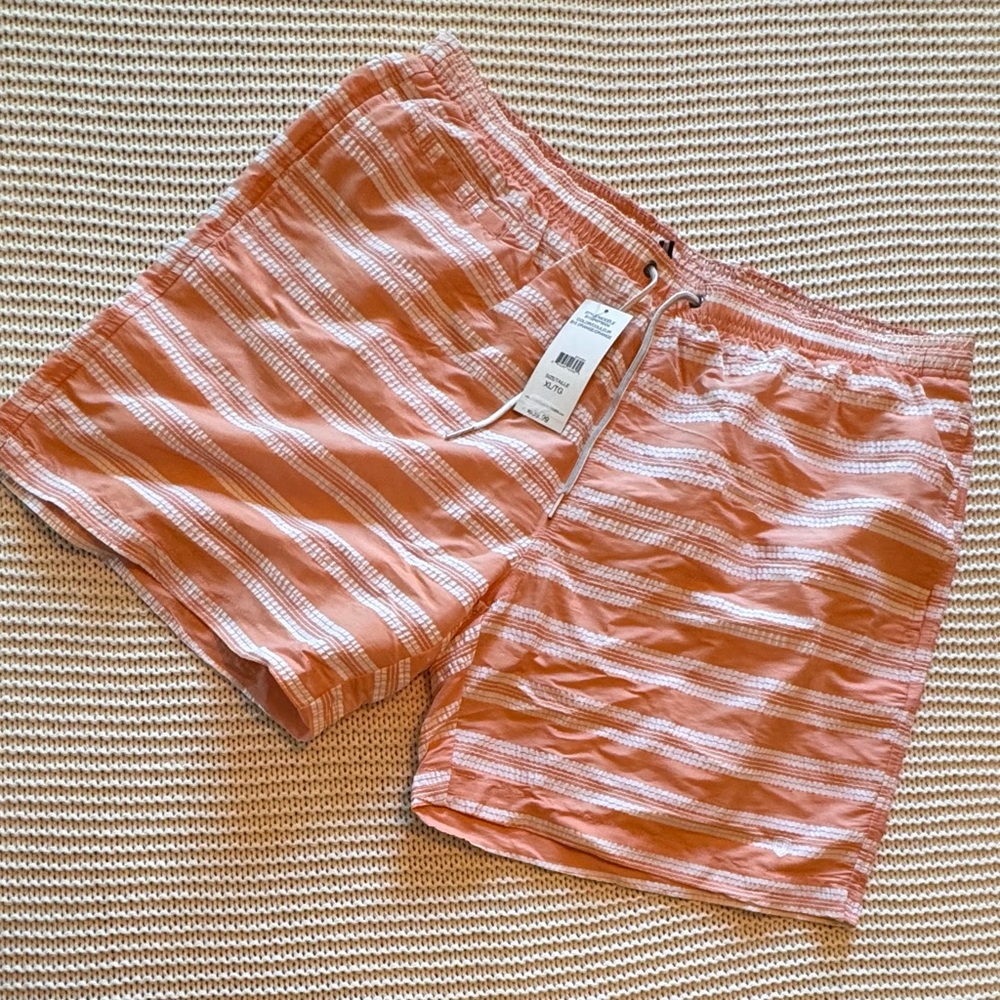 Black Brown 1826 Men's Striped Swim Shorts